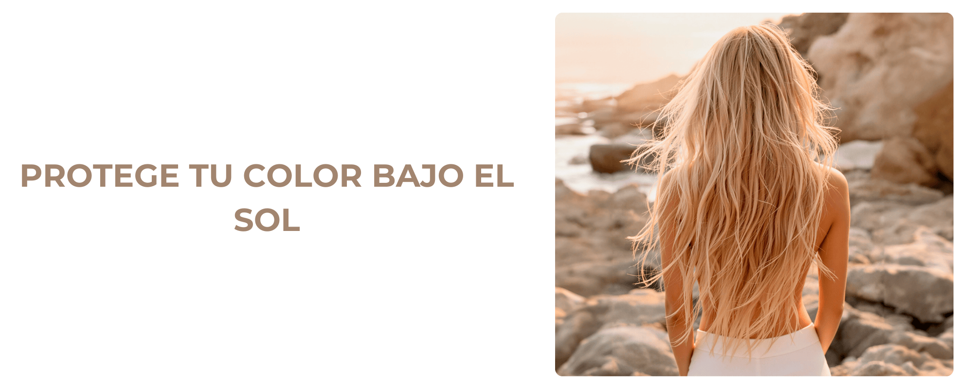 Cuidado del cabello teñido en verano
